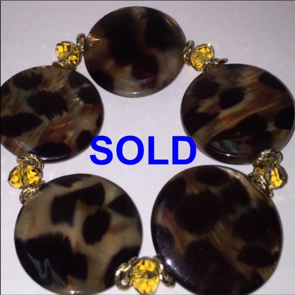 Tortoise Artisan Bracelet sz 2.5